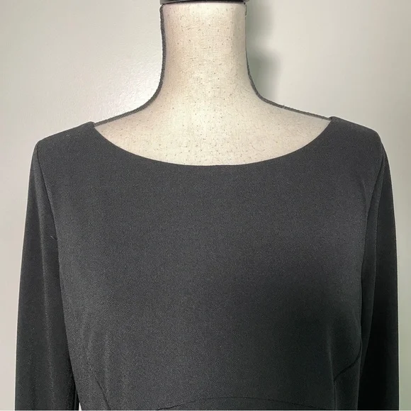 Ann Taylor Black Fit and Flare 3/4 Sleeves Size 10 - Picture 5 of 13